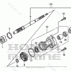 BF15DK0 LHTA Propeller Shaft + Propeller