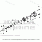 BF6AH SHNA Propeller Shaft + Propeller