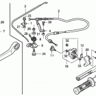 BF2DK0 SCAB Handlebar + Throttle Cable