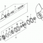 BF50AK0 LRTA Вал гребного винта  /  гребной винт