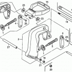 BF9.9DK0 SHA Кронштейн транца (струпцина)