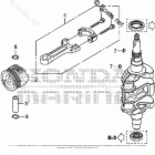 BF15DK2 SHA Crankshaft Piston