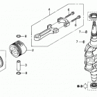 BF20D6 SHA Коленчатый вал и поршни