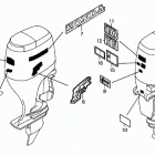 BF115A4 XCA Наклейки предупреждения