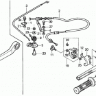 BF2D6 SHA Handlebar + Throttle Cable