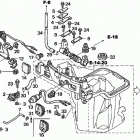 BF20D6 SHA Масляный кожух и вал механизма переключения