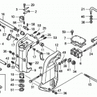 BF115A4 XCA Кронштейн транца  /  Корпус шарниров