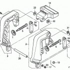 BF20D6 SHA Кронштейн транца (струпцина)
