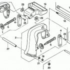 BF8D6 SHA Кронштейн транца (струпцина)