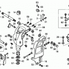 BF200A5 LA Кронштейн транца  /  Корпус шарниров