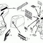 BF200A5 LA Наклейки предупреждения
