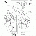 Bayou 400 4X4 (KLF400-B4) Air cleaner(klf400-b4 / b5 / b6)