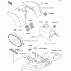 Prairie 400 4X4 (KVF400-A2) Наклейки предупреждения