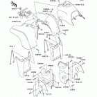 Prairie 400 4X4 (KVF400-A2) Переднее крыло(ья)
