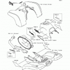 Prairie 400 (KVF400-B1) Decals(red)