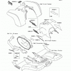 Prairie 400 4X4 (KVF400-A2) Decals(red)(kvf400-a2)