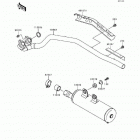 Prairie 400 (KVF400-B1) Глушитель
