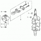 BFP8D4 LHTA Коленчатый вал и поршни