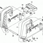 BF20D4 SHA Кронштейн транца (струпцина)