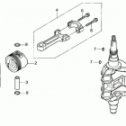 BF15D4 LHTA Коленчатый вал и поршни