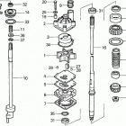 BF115A2 LCA Водяная помпа + Вертикальный вал