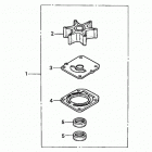 BF75A2 LRTA Водяной насос, комплект крыльчатки