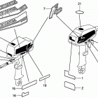 BF5AY SA Наклейки предупреждения