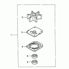 BF75AY LHTA Водяной насос, комплект крыльчатки