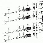 BF100D LA Распределительный вал и клапана