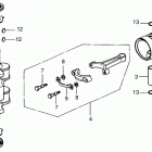 B75K3 LD Piston + Crankshaft