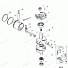 H040412VD Коленчатый вал, поршни и шатуны