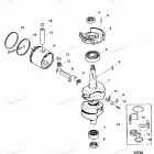 H040412VL Коленчатый вал, поршни и шатуны