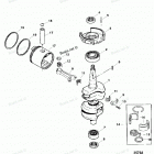H050412VD Коленчатый вал, поршни и шатуны