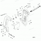 H075412VT Кронштейн крепления к транцу