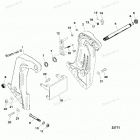 H090412VT Кронштейн крепления к транцу