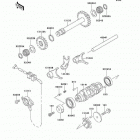 Bayou 300 4X4 (KLF300-C8) Валы и вилки переключения передач