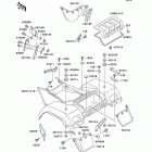 Bayou 300 4X4 (KLF300-C8) Заднее крыло