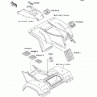 Bayou 300 4X4 (KLF300-C8) Наклейки предупреждения