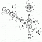 H009211UD Коленвал и поршни