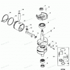 H040412UL Коленчатый вал, поршни и шатуны