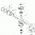 H040412UT Коленчатый вал, поршни и шатуны