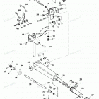 H025211TS Tiller Handle And Throttle Linkage