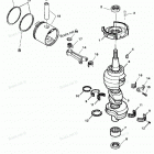H075412TT Коленвал и поршни