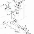 H025211TD Tiller Handle & Throttle Linkage
