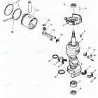 H075412TD Коленвал и поршни