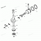 H005201TM Коленвал и поршни