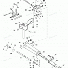 H025201TS Tiller Handle And Throttle Linkage