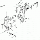 H090412TT Кронштейн крепления к транцу