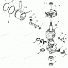 H075412SD Коленвал и поршни