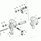 H015201SM Clamp Brackets (serial # 0e127700 Thru 0e143887)